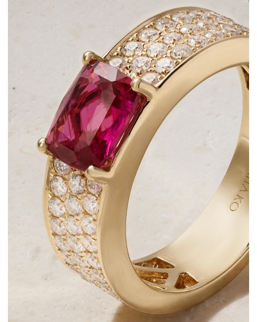 Anita Ko Natural 18-Karat, Ruby And Diamond Ring