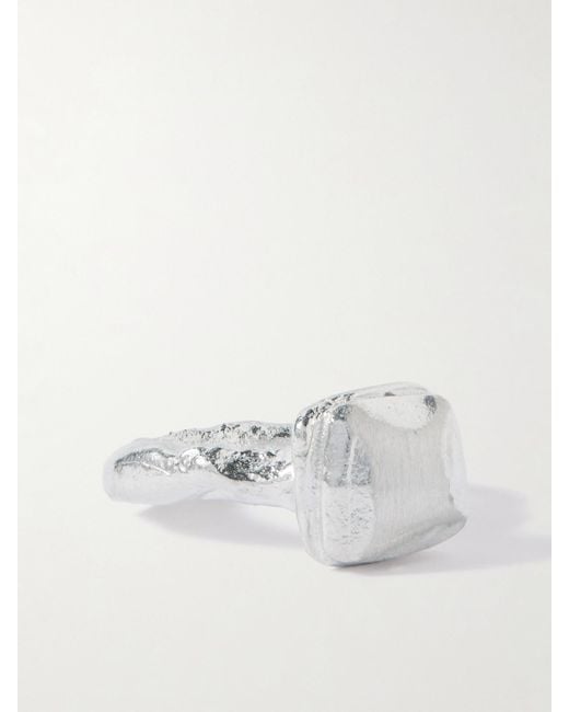 Alighieri White The Ancient Incantations Recycled Pinky Ring