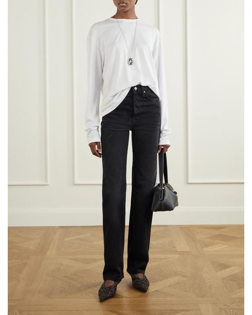 Totême Blue Classic Cut High-Rise Slim-Leg Jeans