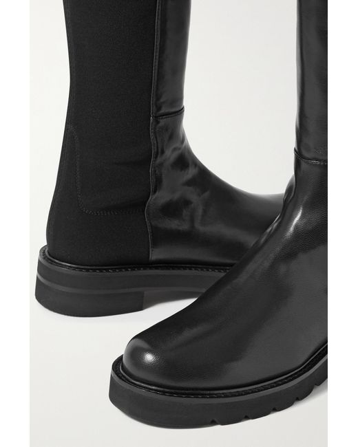 stuart weitzman 5050 mid boot black