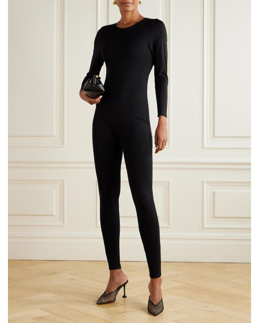 The Park Black Shari Stretch-Tencel Lyocell Jersey Jumpsuit