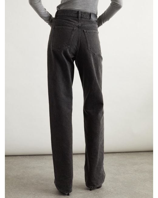 Saint Laurent Black Straight-Leg Jeans