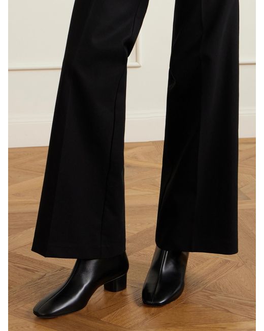 Le Monde Beryl Black Carole 35 Leather Ankle Boots