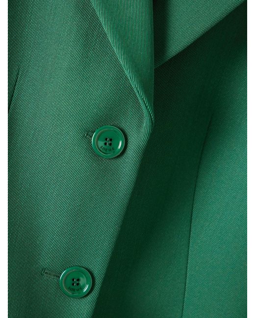 Loewe Green Wool-Blend Twill Blazer