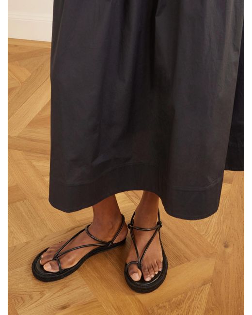 Gianvito Rossi Black Leather Sandals