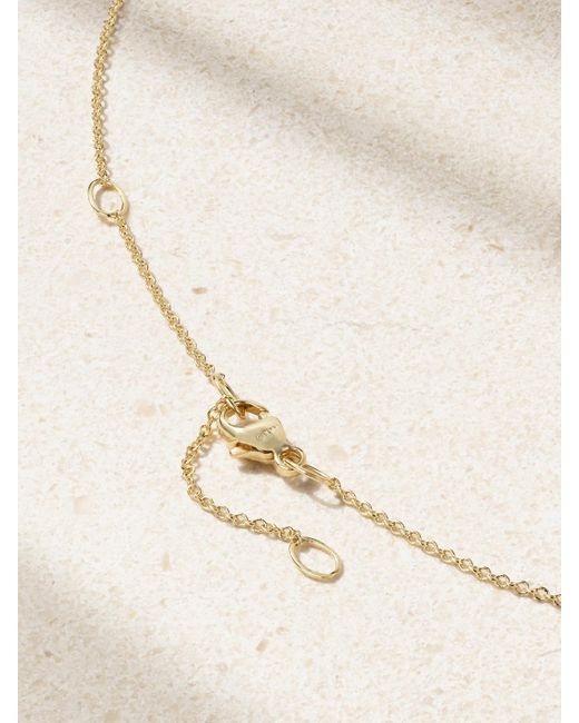 David Yurman Natural Petite Elements Kette Aus 18 Karat Mit Rhodonit Und Diamanten