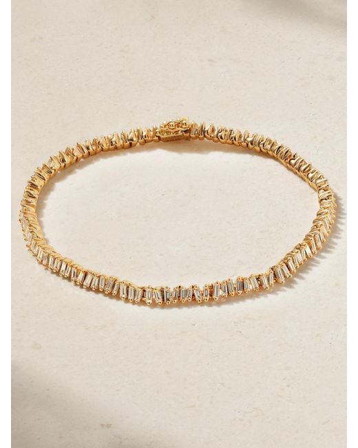 Suzanne Kalan Natural 18-Karat Rose Diamond Tennis Bracelet