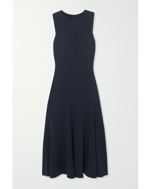 Theory Admiral Crepe Midi Dress in Blue | Lyst