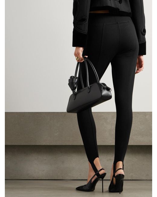 Spanx Black Supersmooth Perfectfit Stretch-Ponte Stirrup Leggings