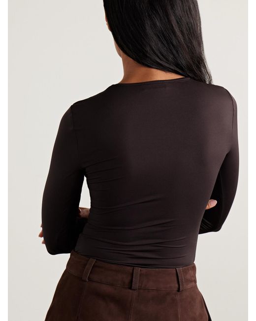 Agolde Black Aura String-Body Aus Stretch-Jersey