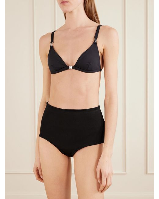 Staud Black Myra Bikini Top