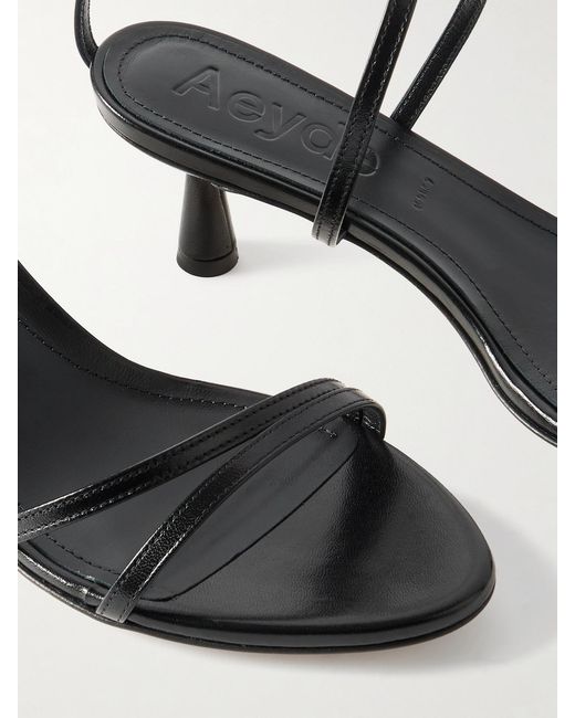 Aeyde Natural Maeve Leather Sandals