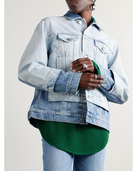 Stella McCartney Blue Jeansjacke Aus Bio-Denim