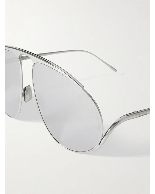 Loewe Gray Aviator-Style-Tone Sunglasses