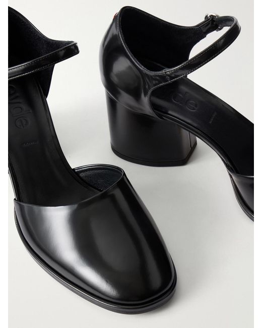 Aeyde Black Rana 65 Patent-Leather Pumps