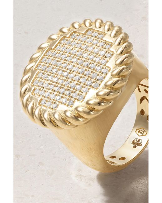 Bague En Or 14 Carats (585/1000) Et Diamants Lauren Rubinski en coloris Natural