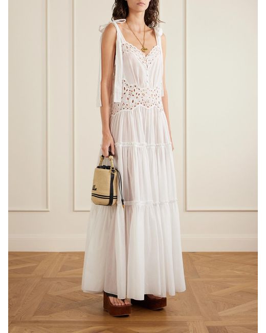 Chloé Brown Leather Platform Thong Sandals