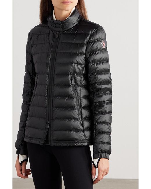 Moncler Black Walibi Quilted Ripstop Down Jacket