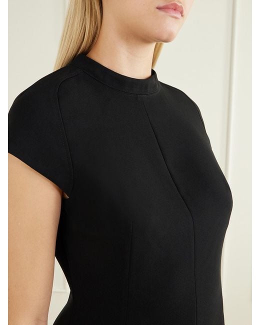 Theory Black Crepe Mini Dress