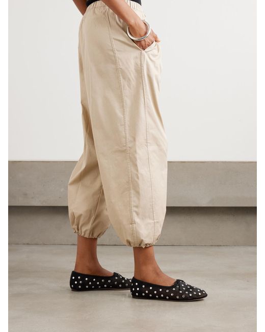 Loeffler Randall Black Landon Studded Mesh Ballet Flats