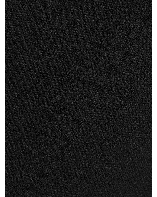 High Sport Black Nat Cotton-Blend Jacquard-Knit Top