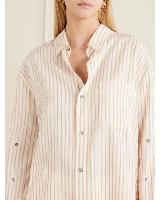 Citizens of Humanity Natural Kayla Checked Cotton-Poplin Shirt