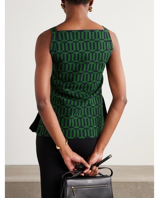 High Sport Green Asher Tanktop Aus Jacquard Aus Einer Baumwollmischung