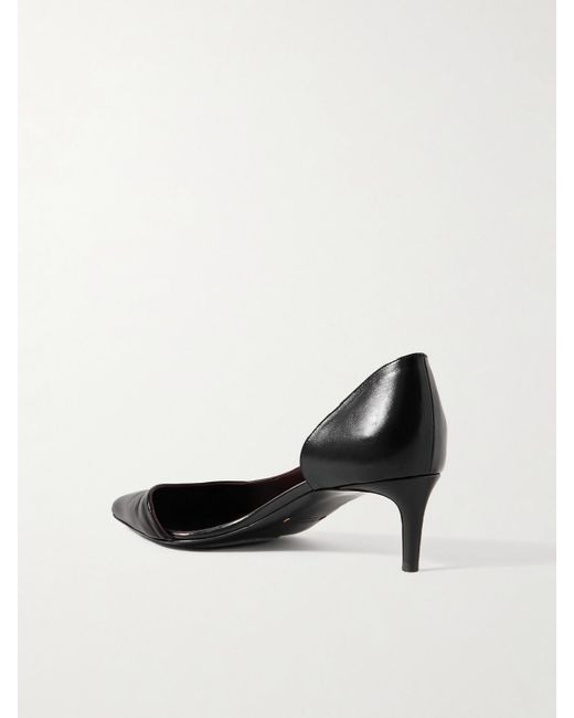 Khaite Black Jett Leather Pumps