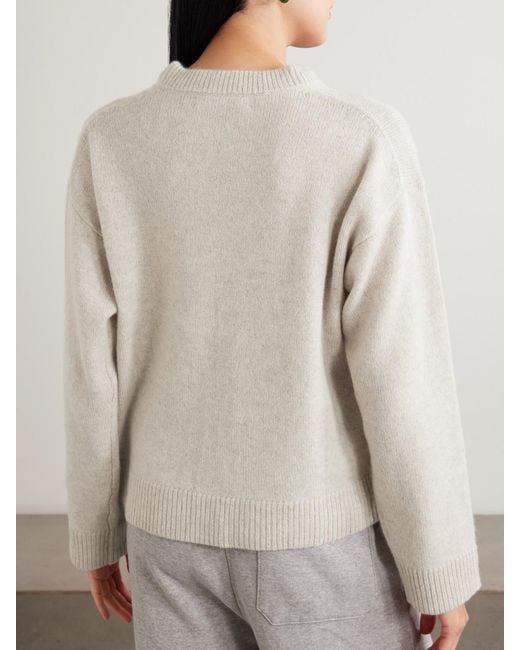 The Elder Statesman White Zuma Cashmere Sweater