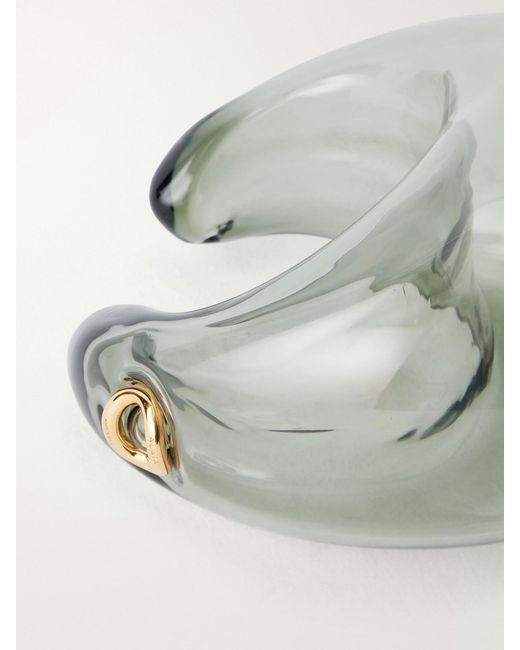Alaïa Gray Glass Cuff