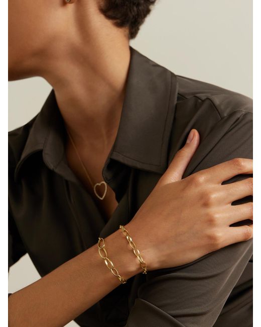Jennifer Meyer Medium Edith 18-Karat Bracelet in White | Lyst