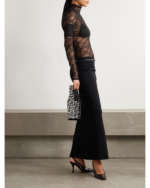 Courreges Black Lace Blouse