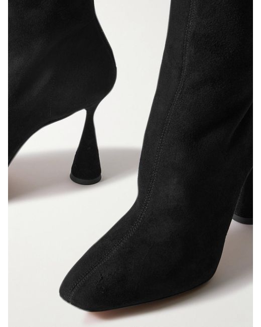 Bottines En Daim Amore 95 Aquazzura en coloris Black
