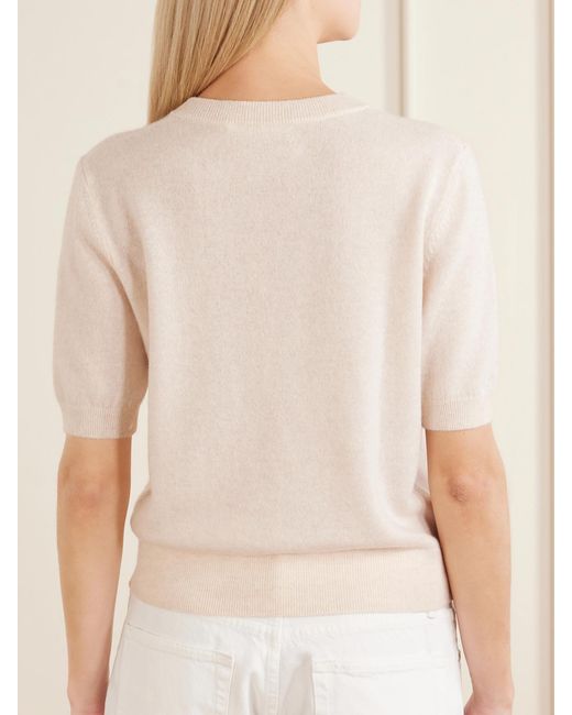 Lisa Yang Natural Marene Cashmere Knit Cardigan