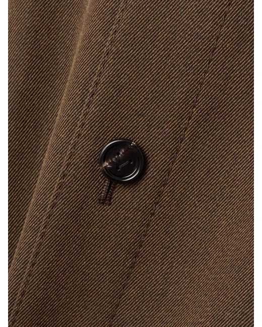 Bottega Veneta Brown Jacke Aus Woll-Twill