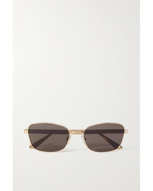 Totême  Metallic The Cruisers Square-frame Gold-tone Sunglasses