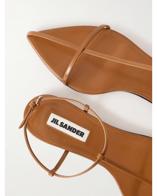 Jil Sander Natural Cage Leather Sandals