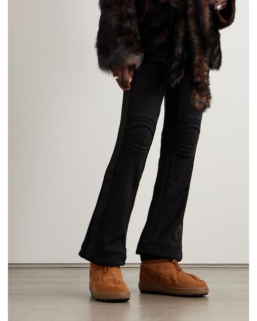 Bogner Brown Chamonix Shearling-Lined Suede Ankle Boots