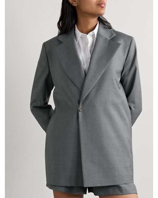 Sa Su Phi Gray Benni Wool Blazer