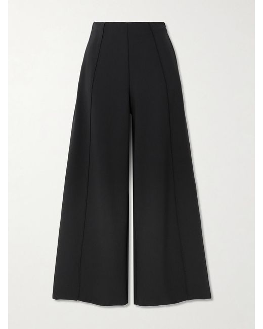 Max Mara Black Nigella Stretch-Jersey Wide-Leg Pants