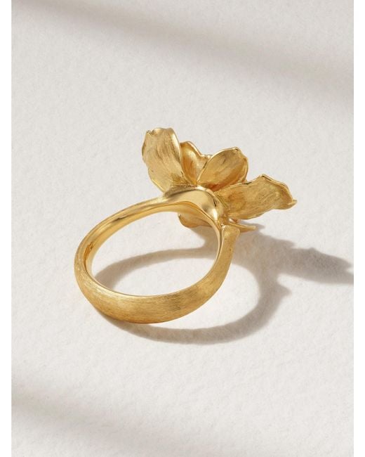 Bague En Or 18 Carats (750/1000) Et Diamants Wild Rose Ole Lynggaard Copenhagen en coloris White