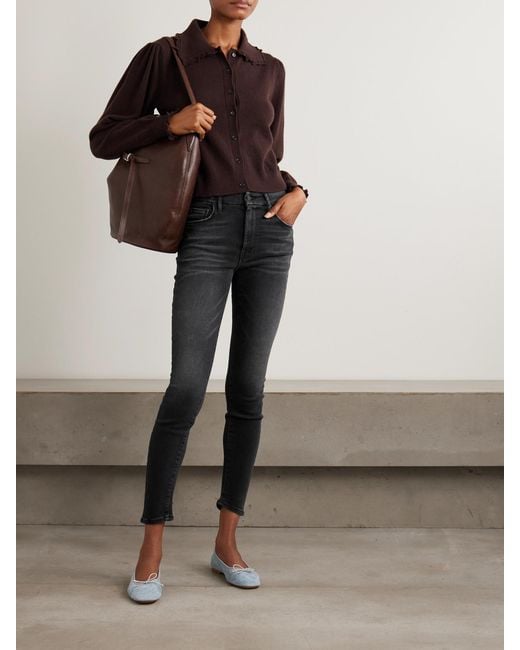 Mother Blue The Looker Mid-Rise Skinny Jeans