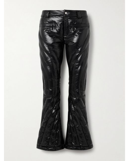 Perfect Moment Black Johnnie Walker Carving Air Bootcut-Skihose Mit Steppmuster