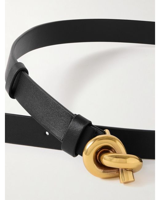 Bottega Veneta White Leather Belt