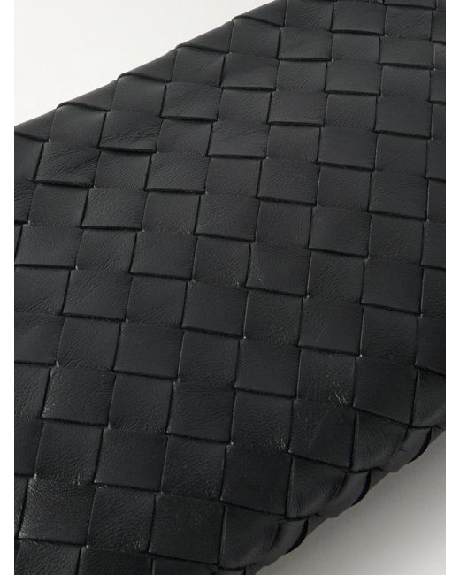 Bottega Veneta Black Mittelgroßer Beutel Aus Intrecciato-Leder