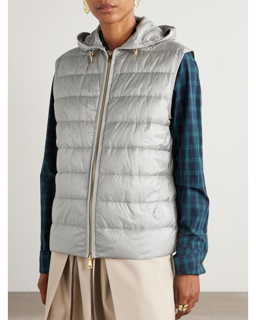 Moncler Gray Reposse Convertible Wool And Cashmere-Blend Jacket