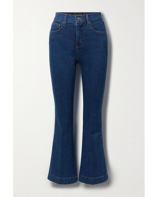 Veronica Beard Denim Carson High-rise Flared Jeans in Blue | Lyst