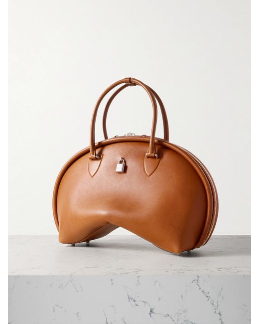 Acne Brown Bowlina Leather Tote