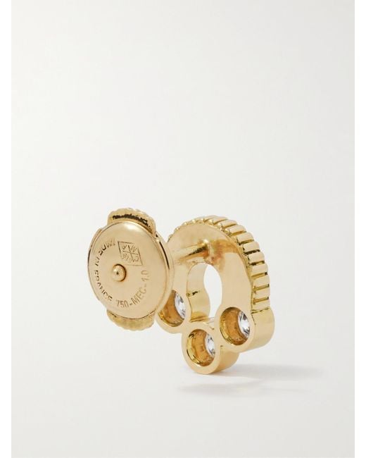 Viltier Natural Magnetic 18-Karat, Onyx And Diamond Earrings