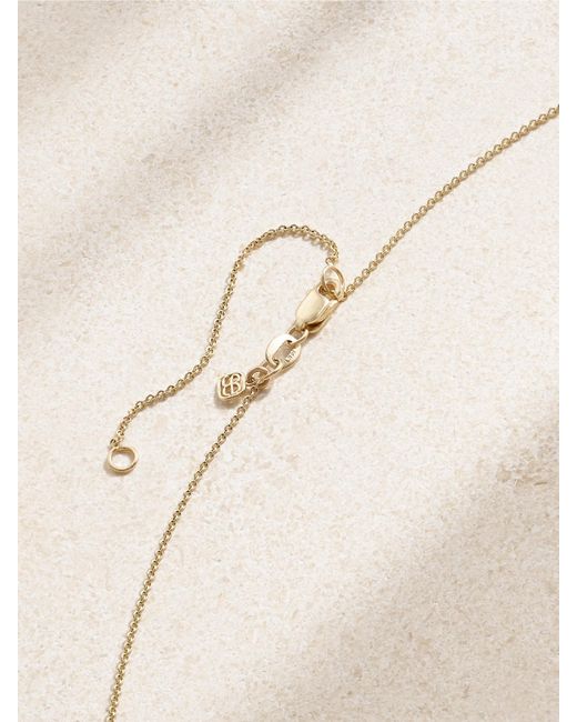 Sydney Evan Natural Sundial 14-Karat, Enamel And Diamond Necklace